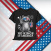 No Kings In America Patriotic Raccoon Shirt