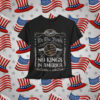 No Kings In America Patriotic Retro 4th Of July Shirt