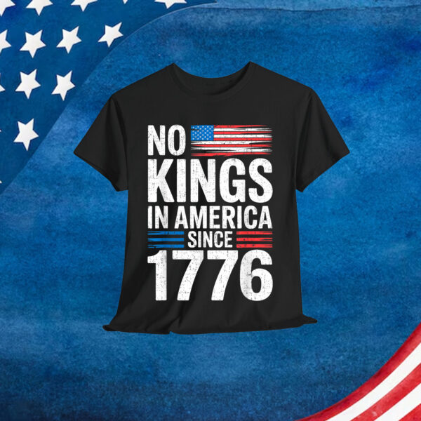 No Kings In America Shirt Rejecting Kings Patriotic Shirt