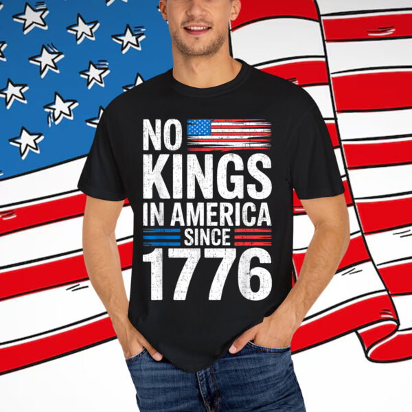 No Kings In America Shirt Rejecting Kings Patriotic Shirt
