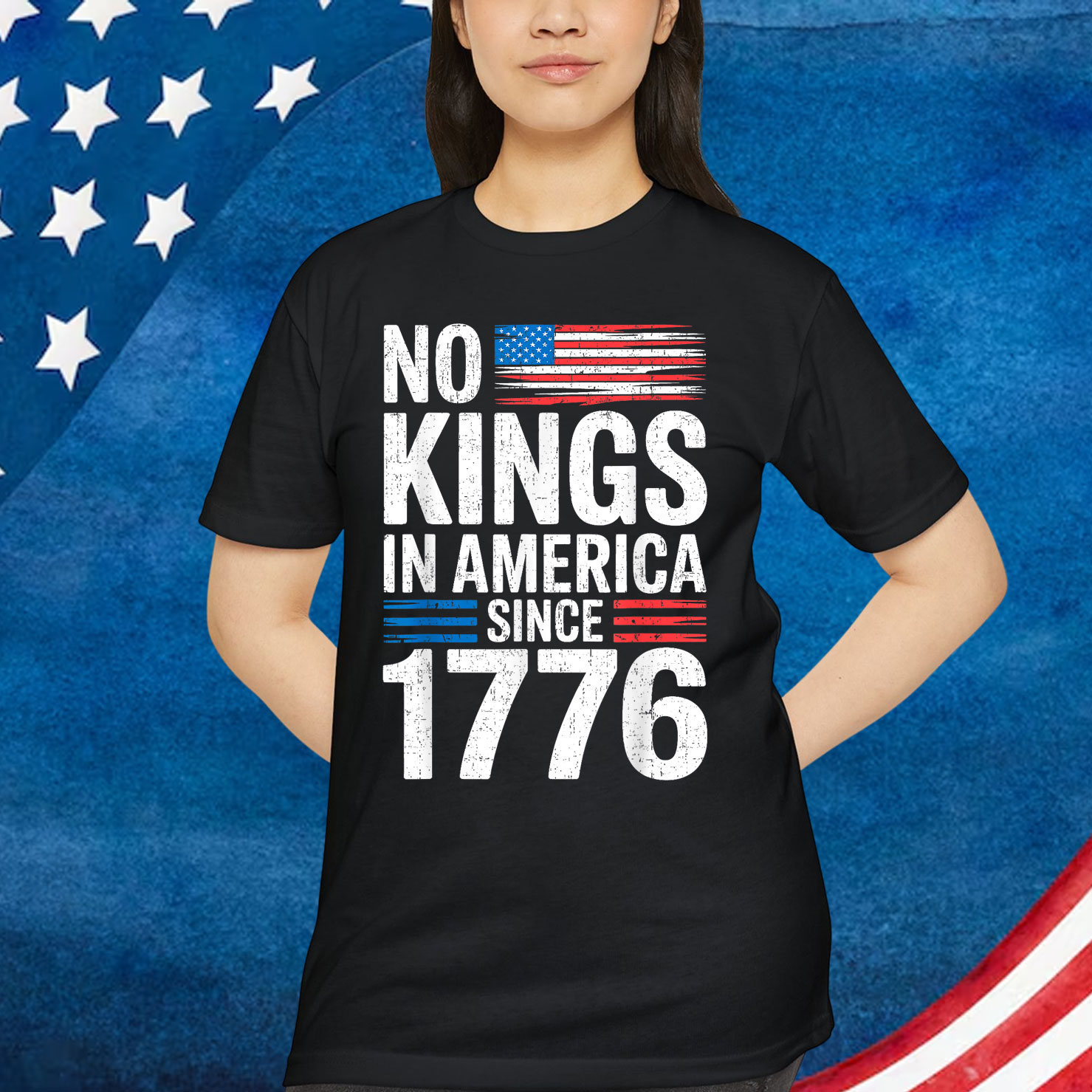 No Kings In America Shirt Rejecting Kings Patriotic Shirt
