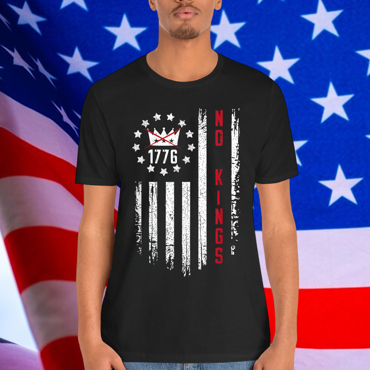 No Kings In America Since 1776 4th Of July American T-Shirt