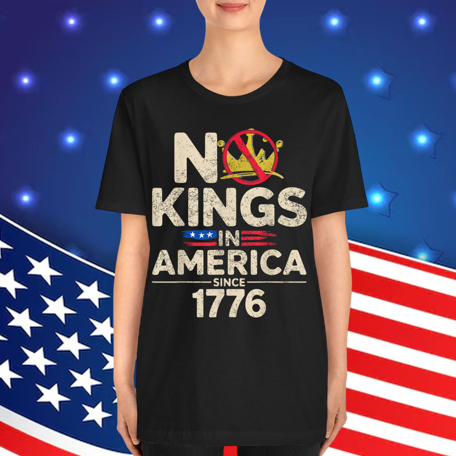 No Kings In America Since 1776 Idea Present Patriotic Shirt