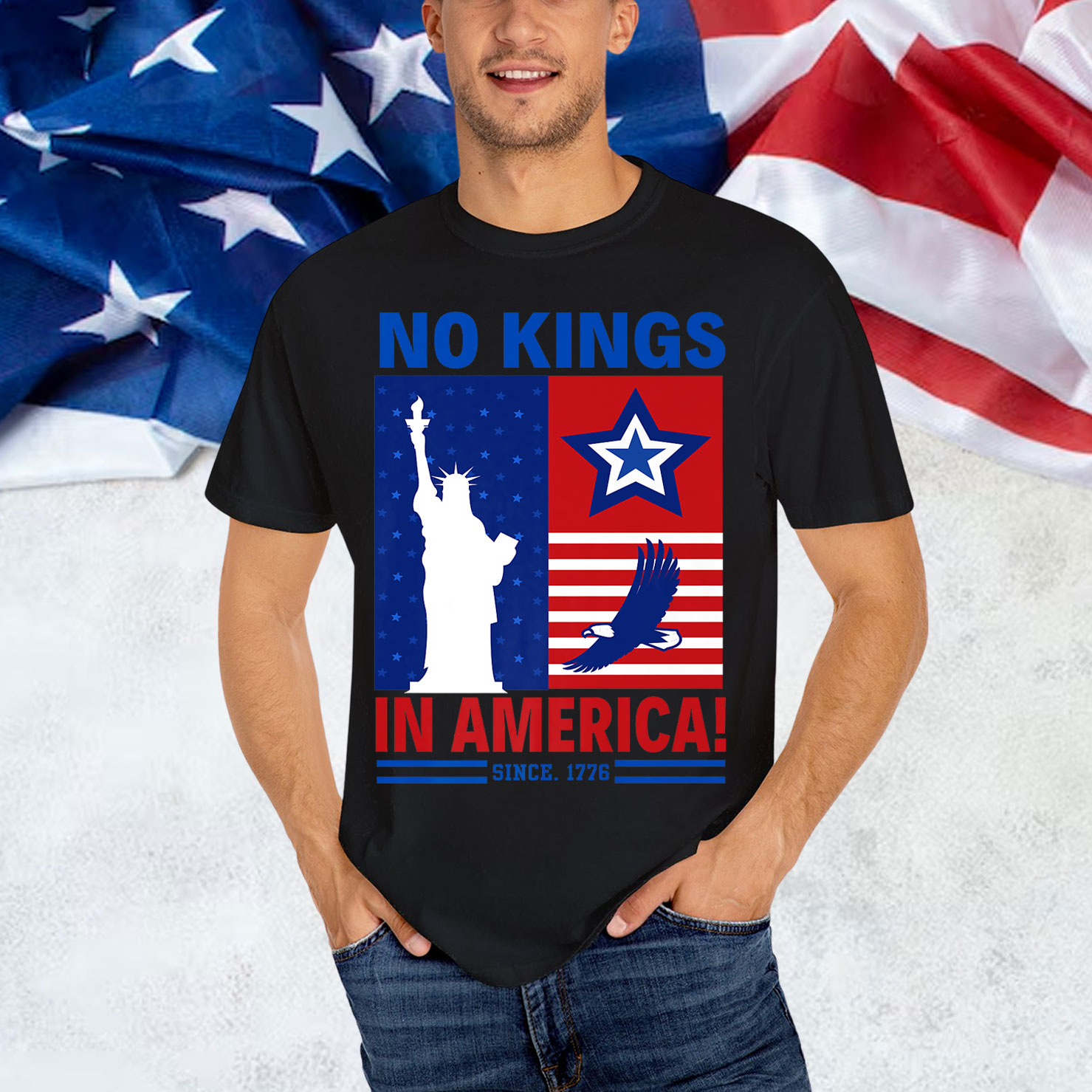 No Kings In America Since 1776 Patriotic Independence Day Shirt