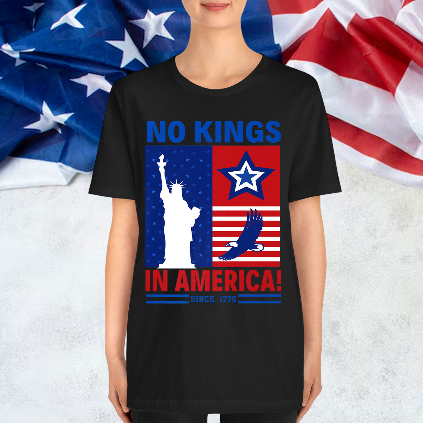 No Kings In America Since 1776 Patriotic Independence Day Shirt