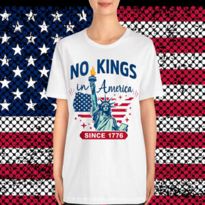 No Kings In America Since 1776 USA Flag Political Shirt