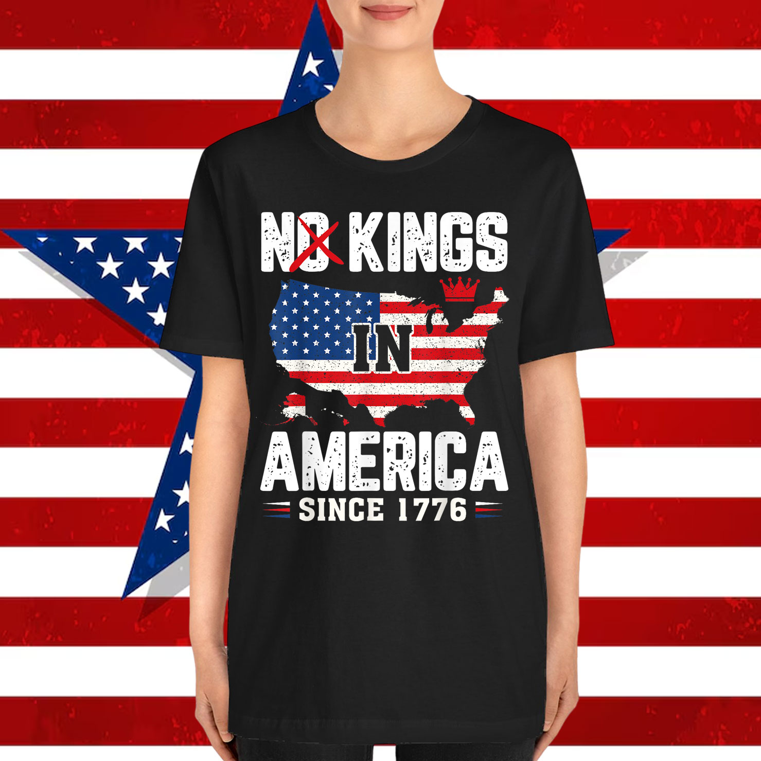 No Kings In America Since 1776 USA Shirt
