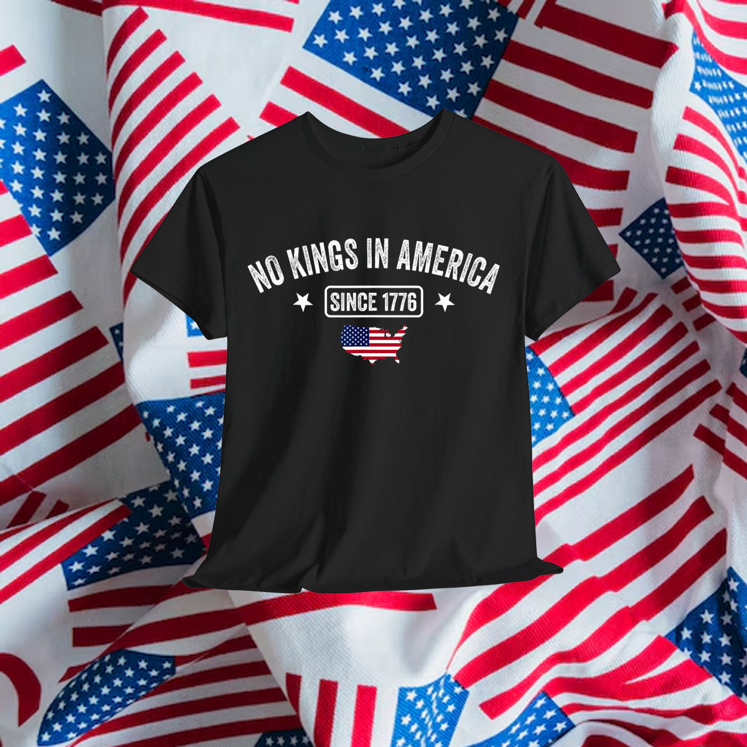 No Kings In America Since 1776 We The People USA Shirt