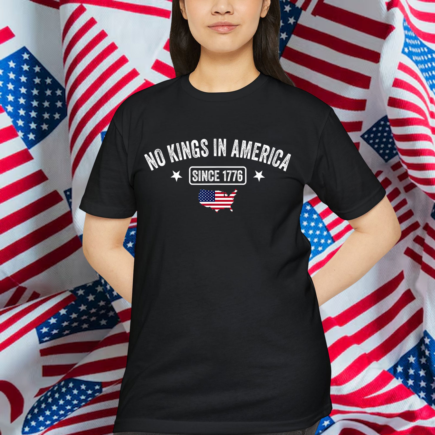 No Kings In America Since 1776 We The People USA Shirt
