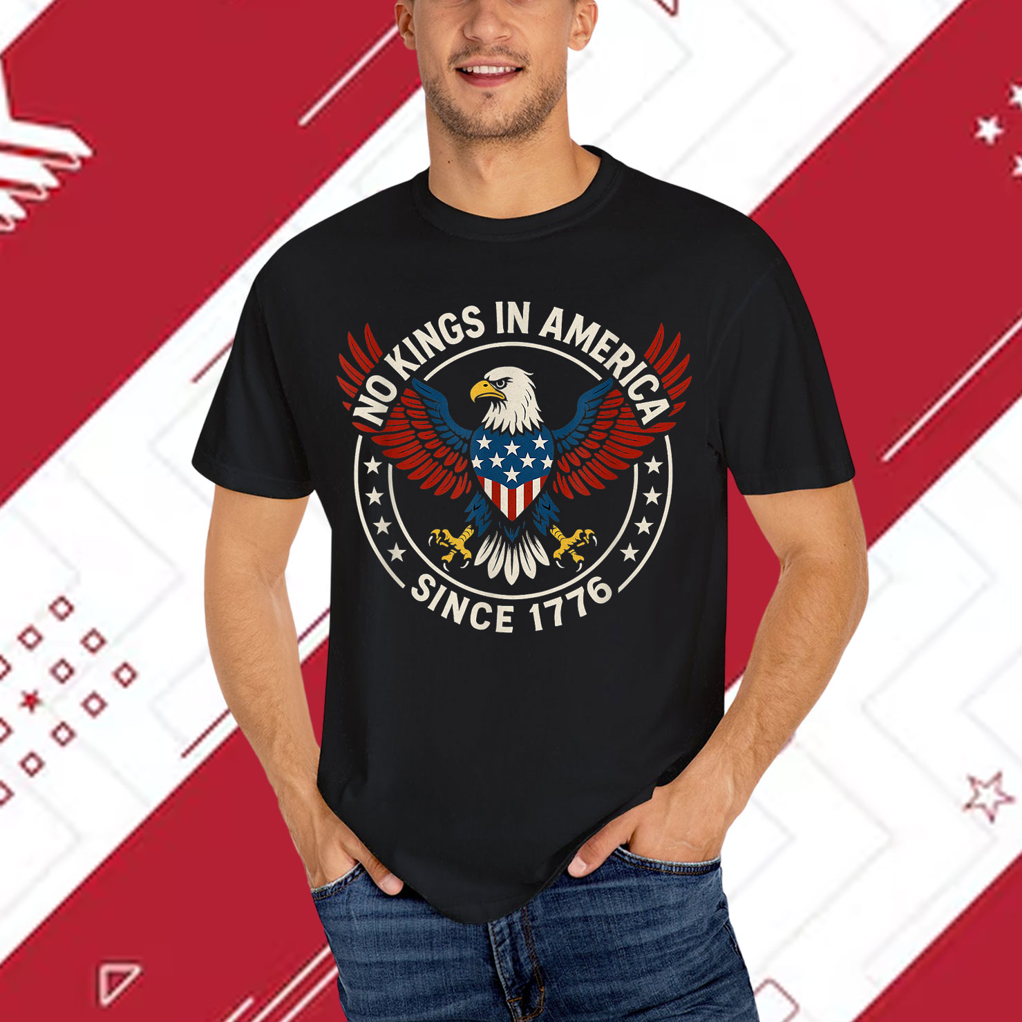 No Kings In America Since 1776 We The People T-Shirt