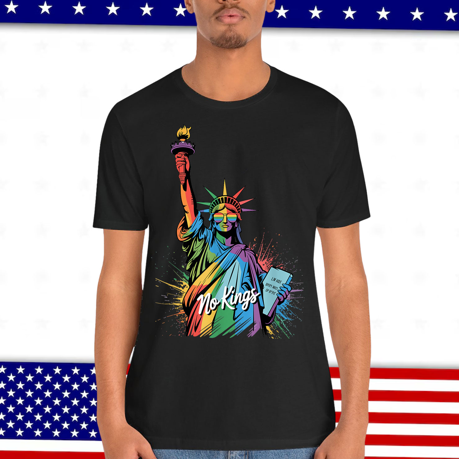 No Kings In America Statue Of Liberty Pride T-Shirt