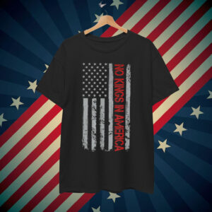 No Kings In America US Flag Vintage Shirt
