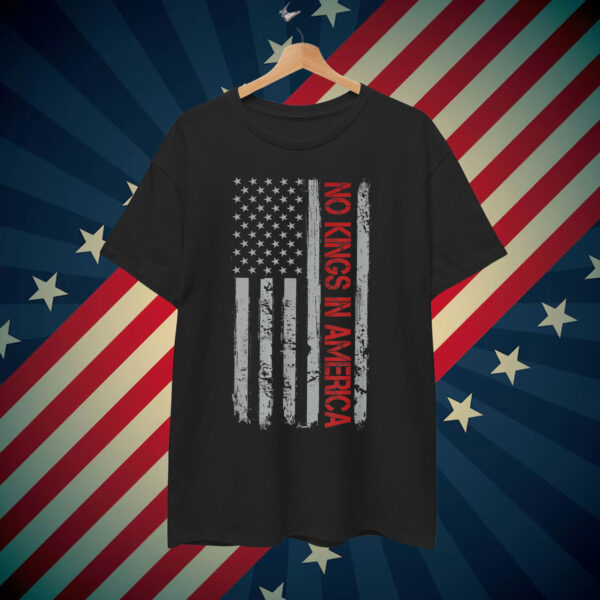 No Kings In America US Flag Vintage Shirt