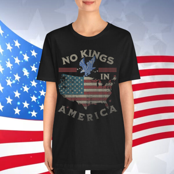 No Kings In America USA Liberty Graphic Shirt