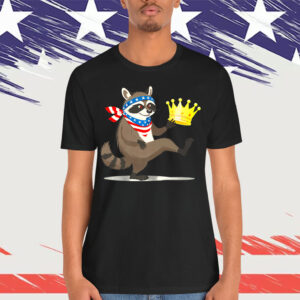 No Kings In America We The People Funny Raccoon in Bandana Premium T-Shirt
