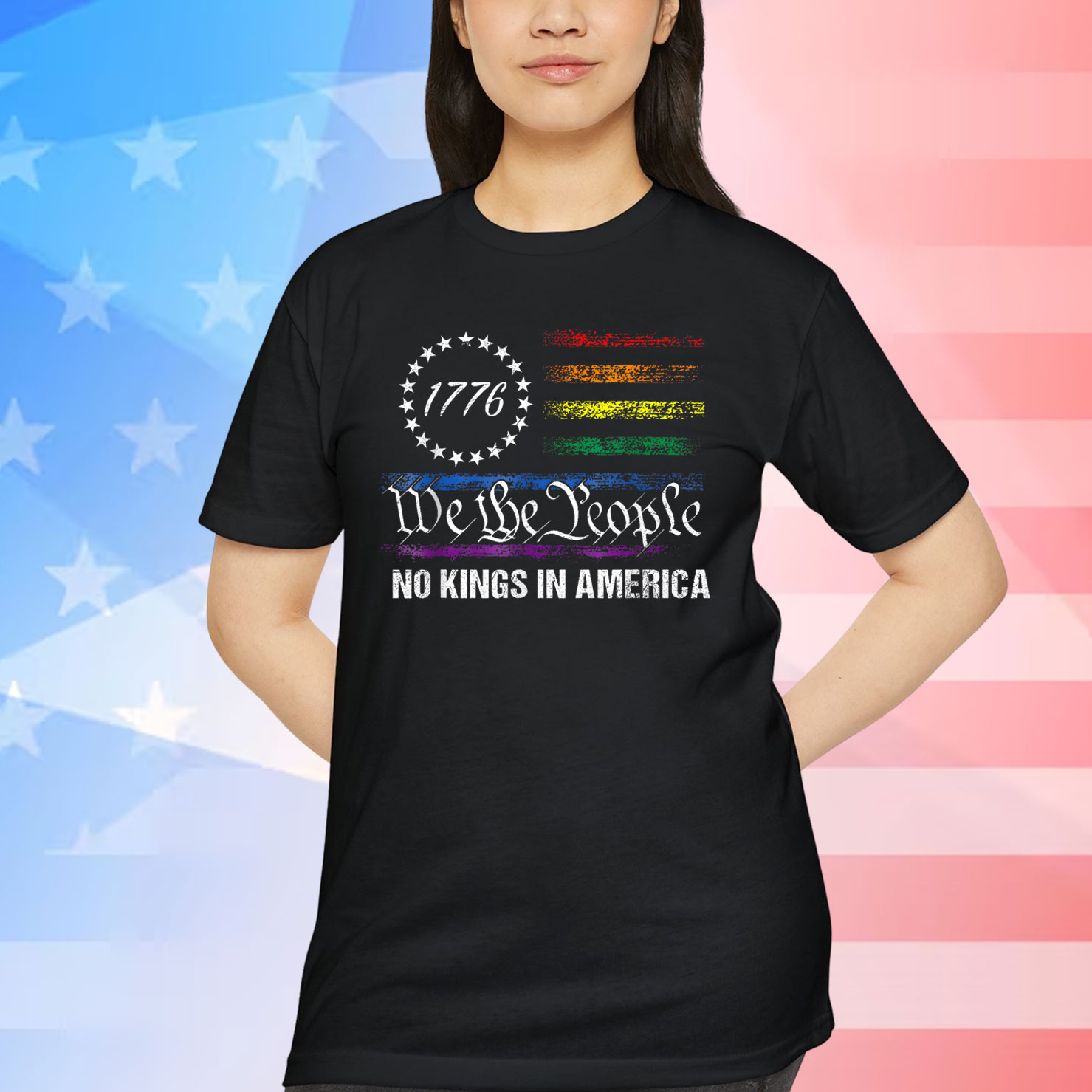 No Kings In America We The People Political Shirt