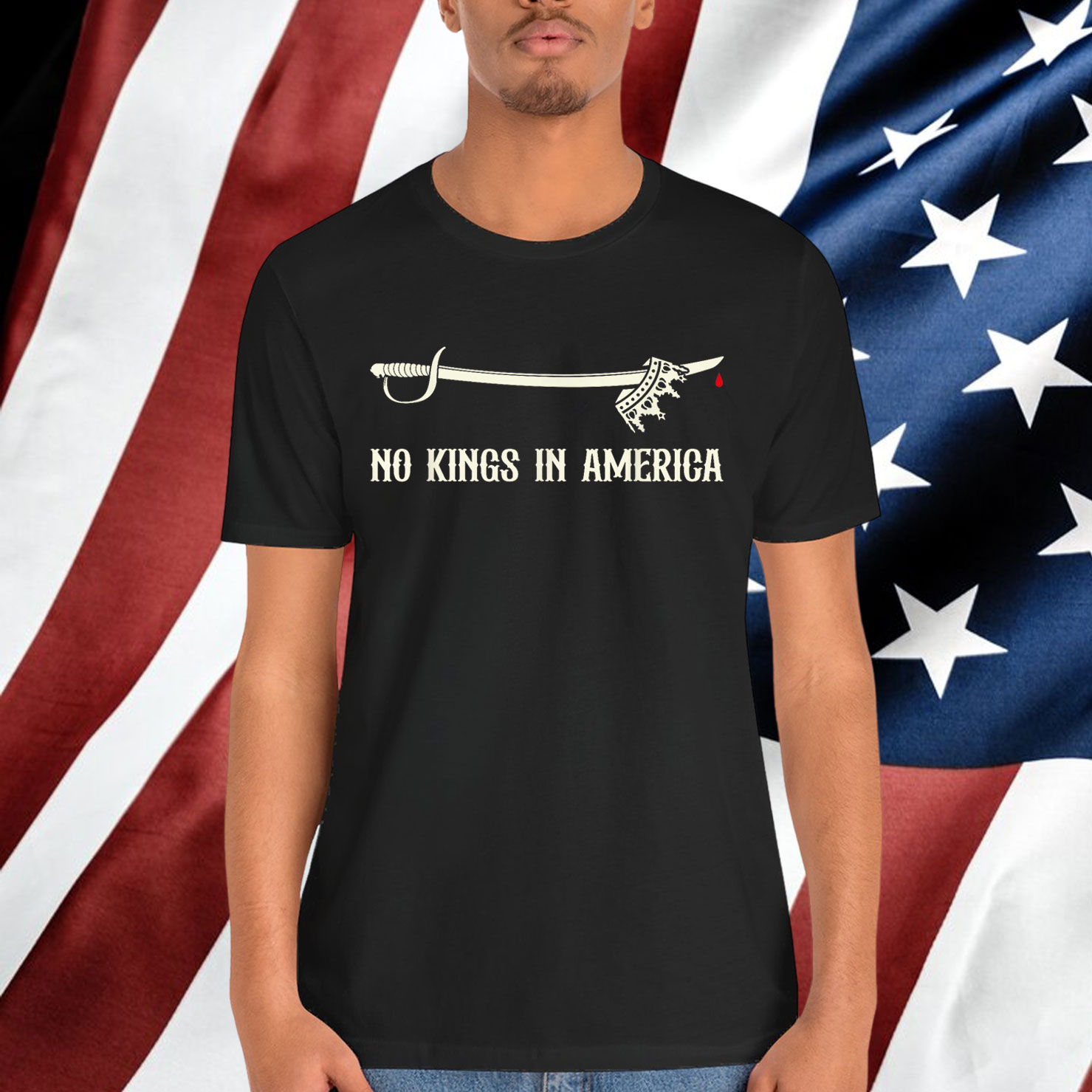 No Kings In America We The People Political Men Shirt