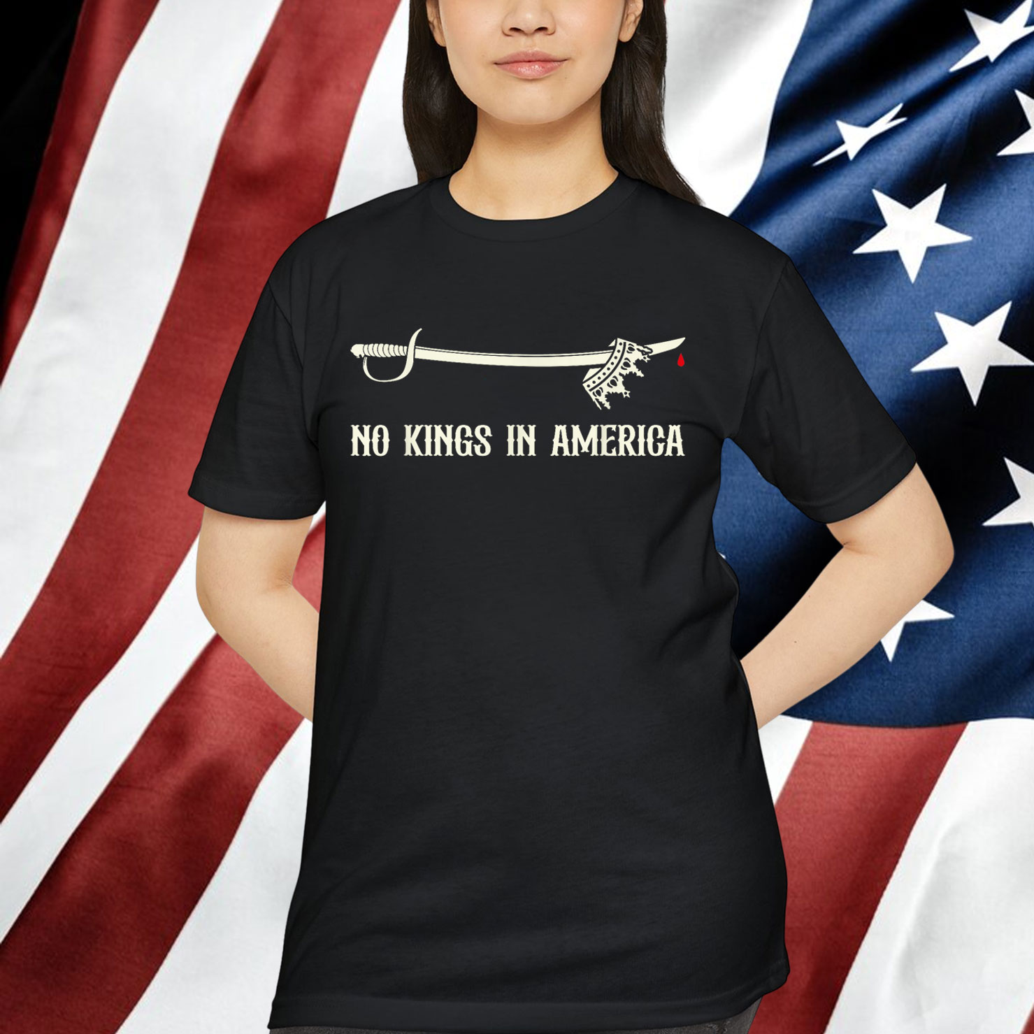 No Kings In America We The People Political Men Shirt