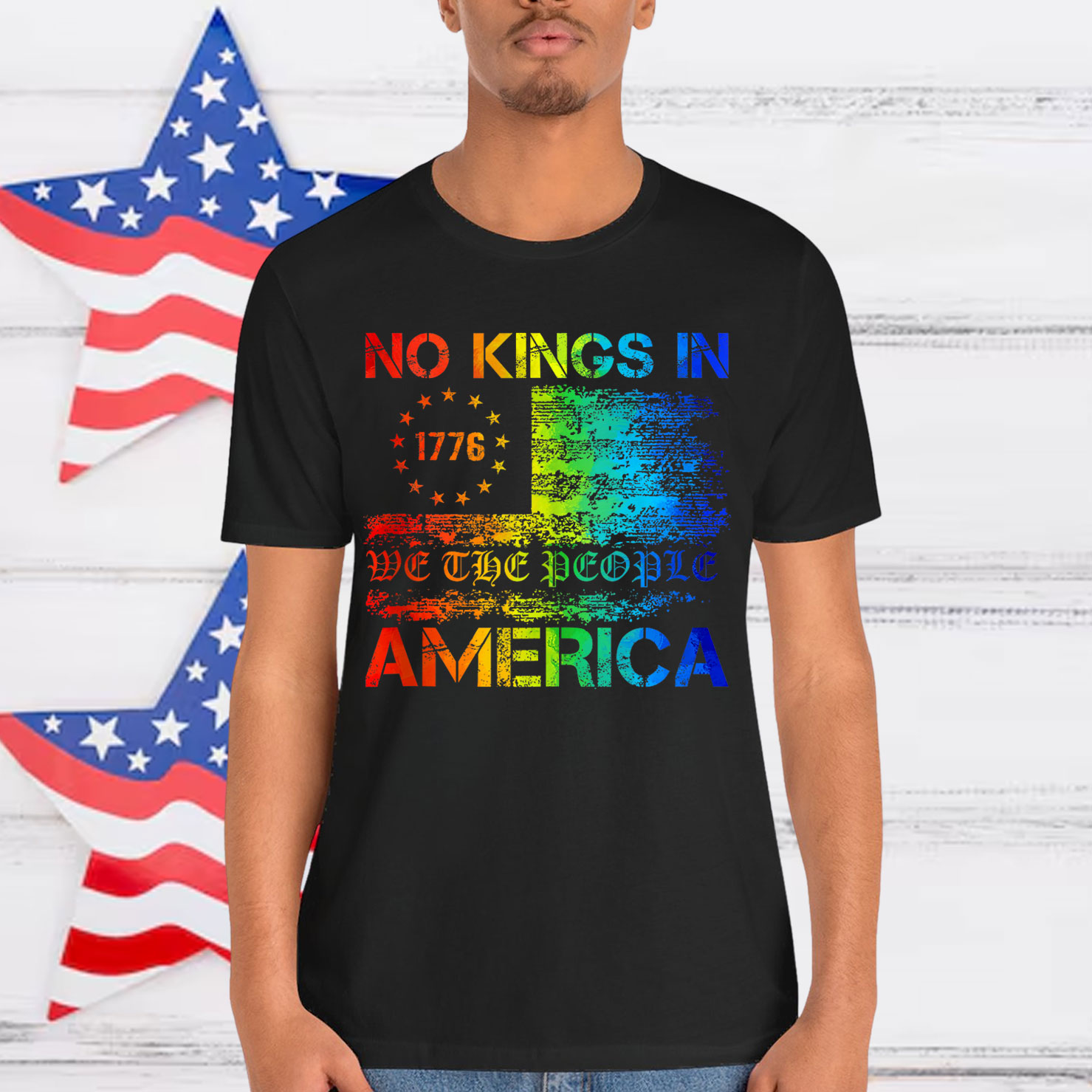 No Kings In America We The People Political Protest Shirt