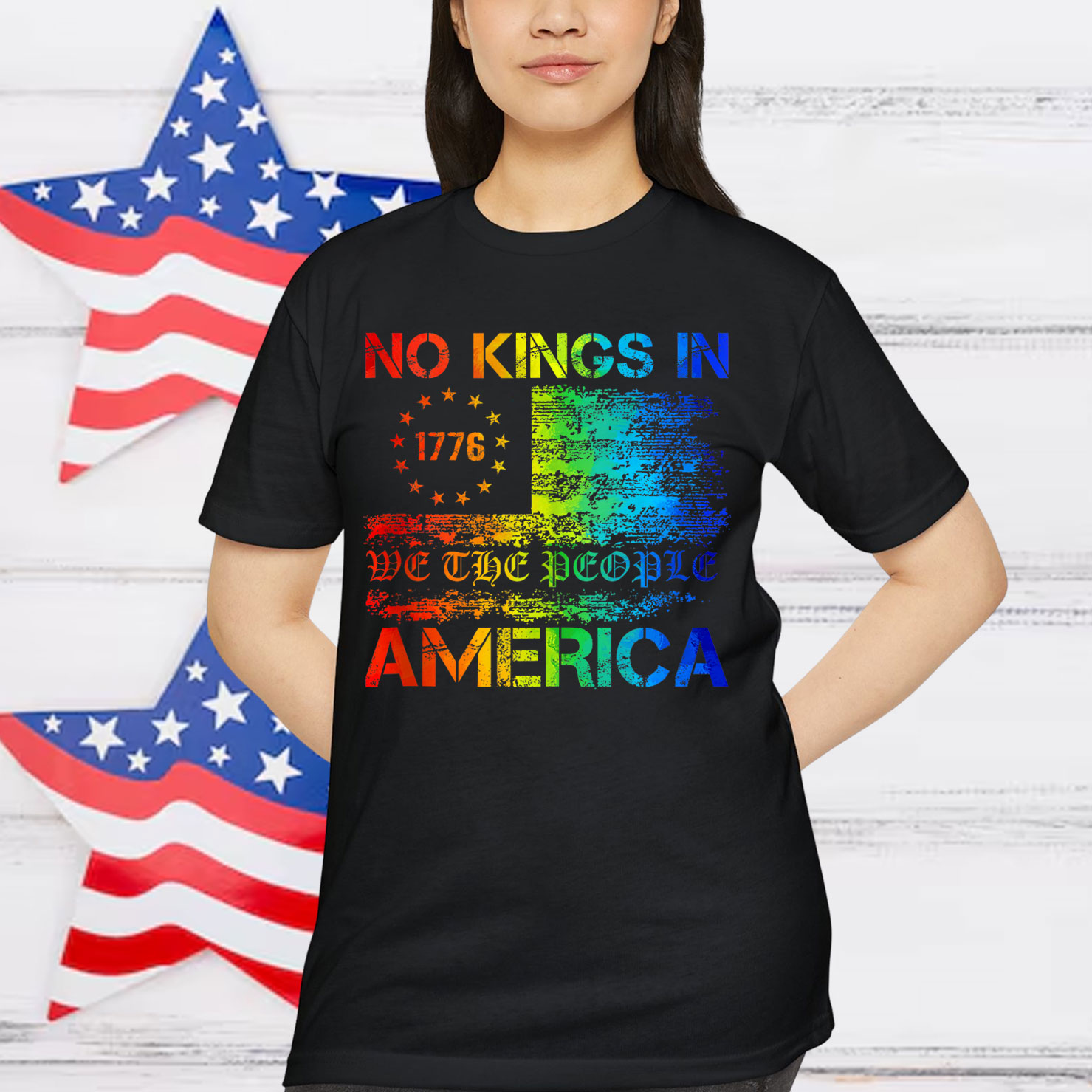 No Kings In America We The People Political Protest Shirt