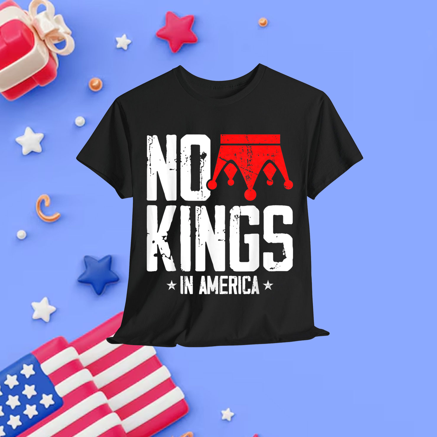 No Kings In America We The People Political Retro Shirt