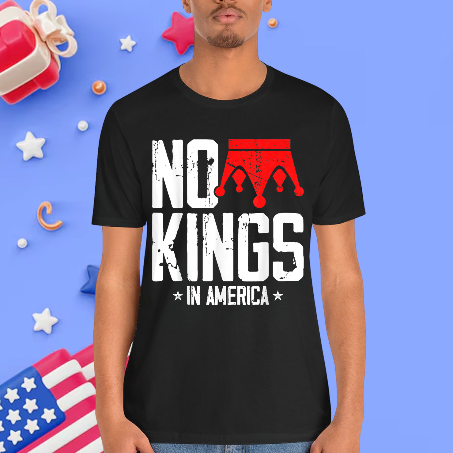 No Kings In America We The People Political Retro Shirt