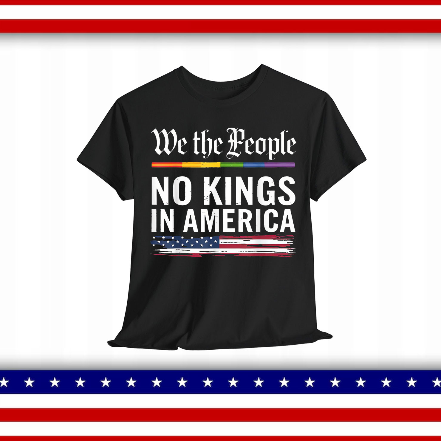 No Kings In America We The People Political Shirt