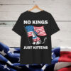 No Kings Just Kittens Patriotic Protest Cat Shirt