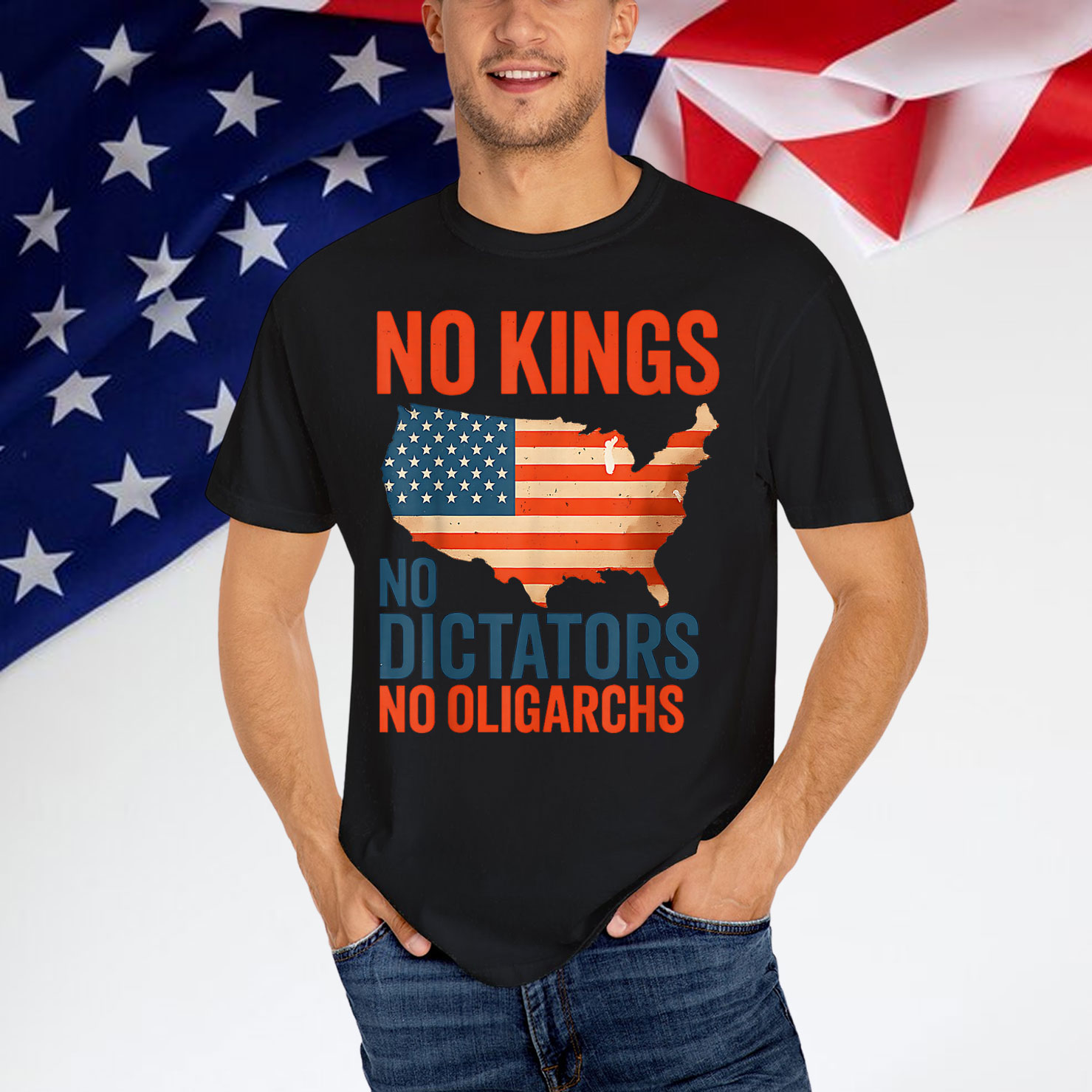 No Kings No Dictators No Oligarchs Anti Oligarchy Resist Shirt