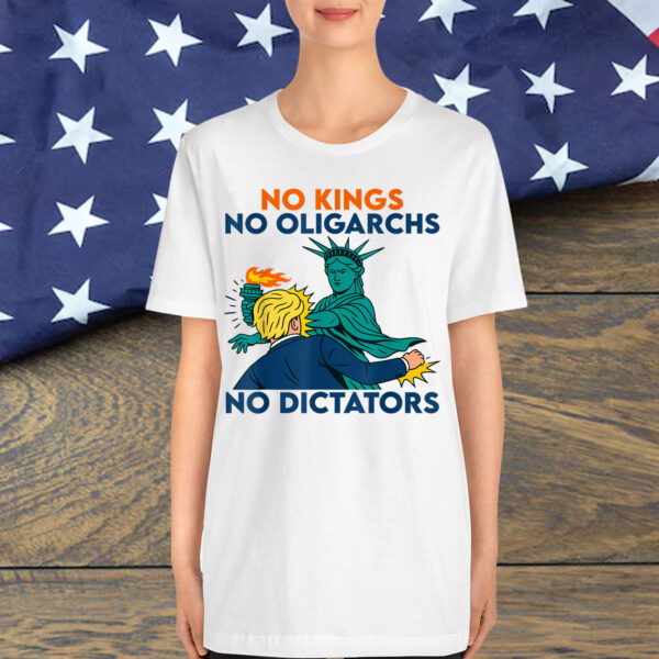 No Kings No Dictators No Oligarchs Funny No Kings Resist Shirt