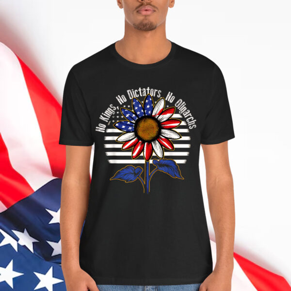 No Kings No Dictators No Oligarchs In America Retro T-Shirt