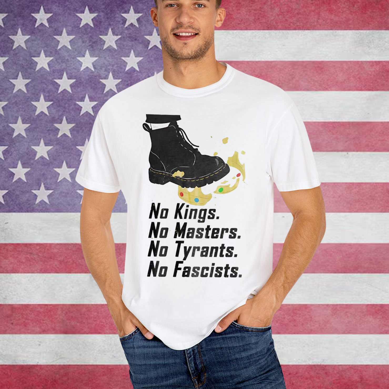 No Kings No Fascists No Tyrants No Nazis Shirt
