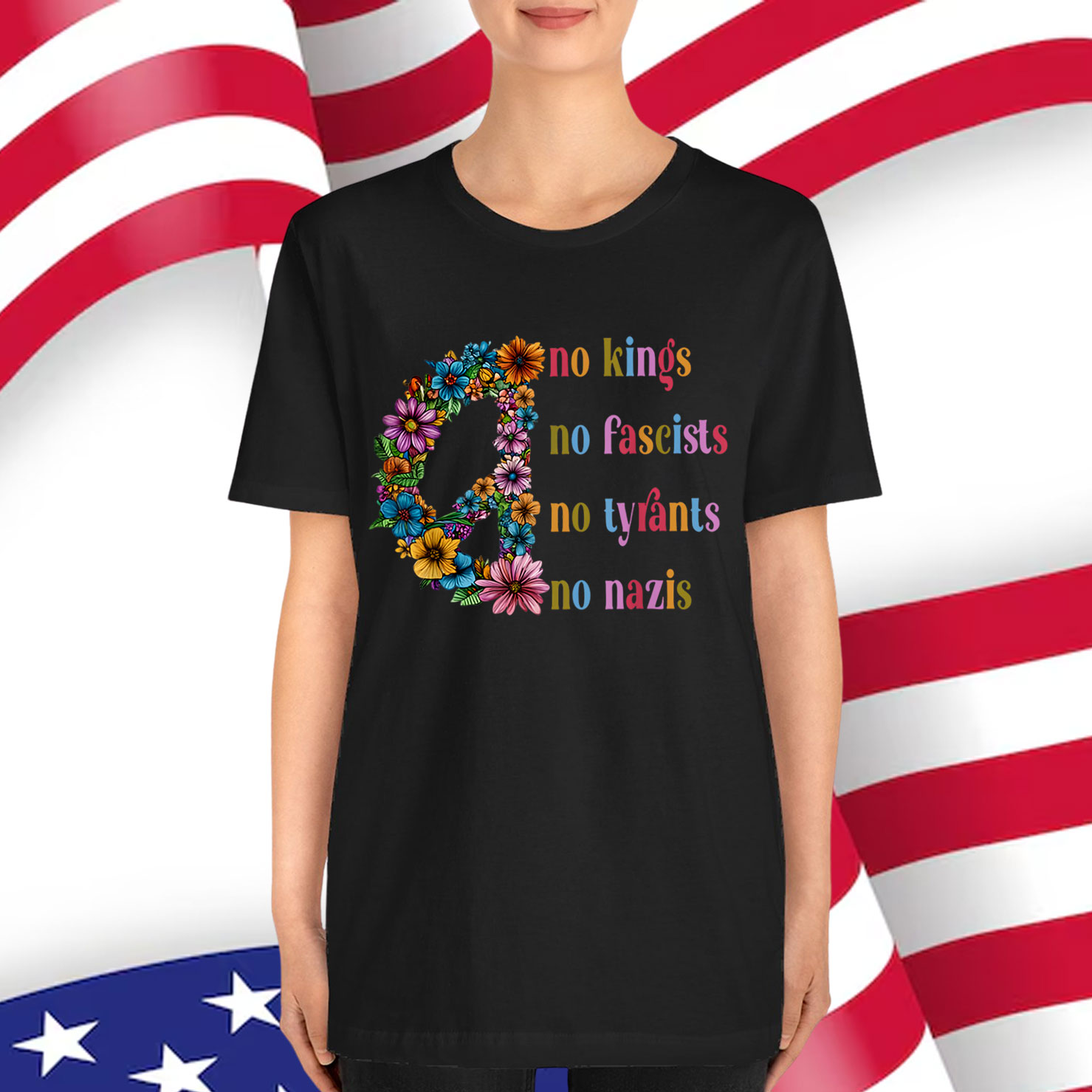 No Kings No Fascists No Tyrants No Nazis Shirt