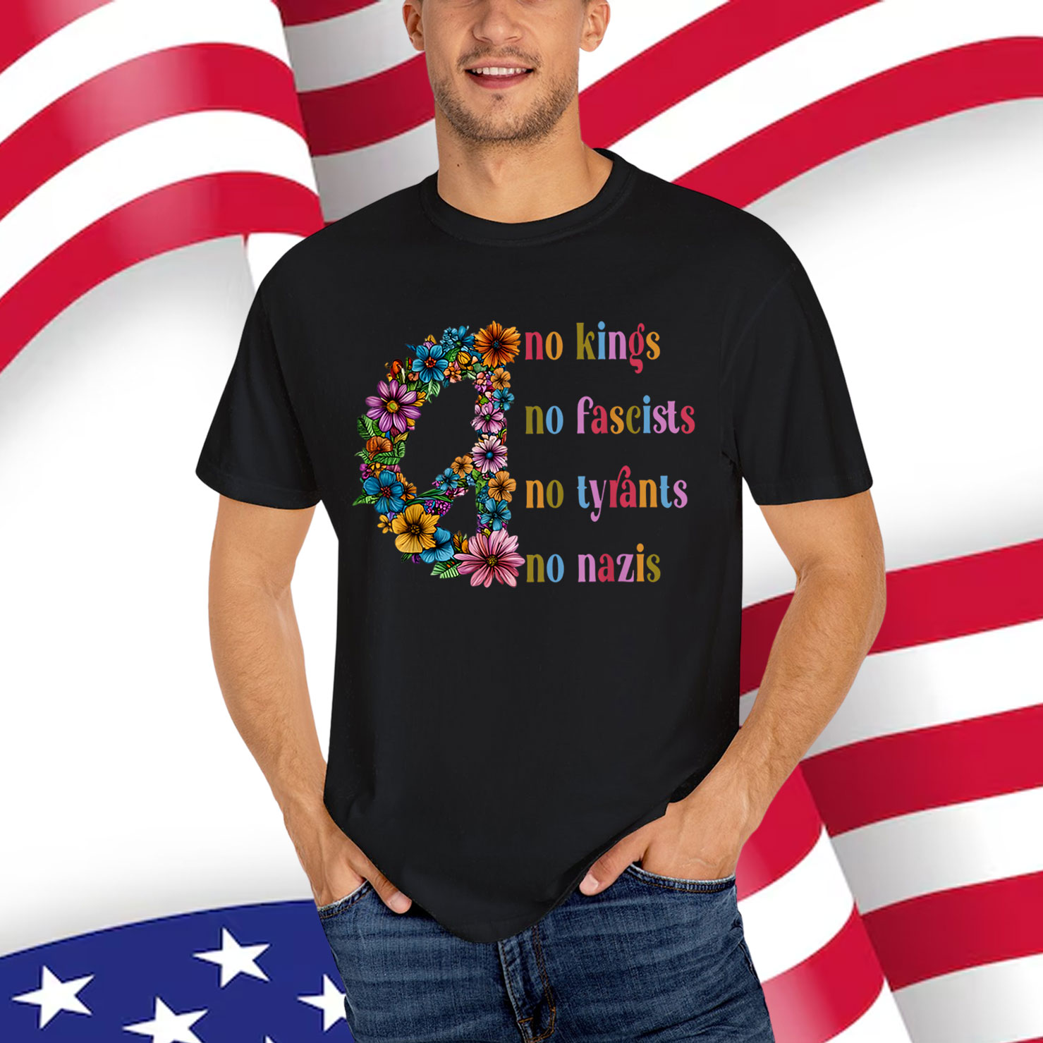 No Kings No Fascists No Tyrants No Nazis Shirt