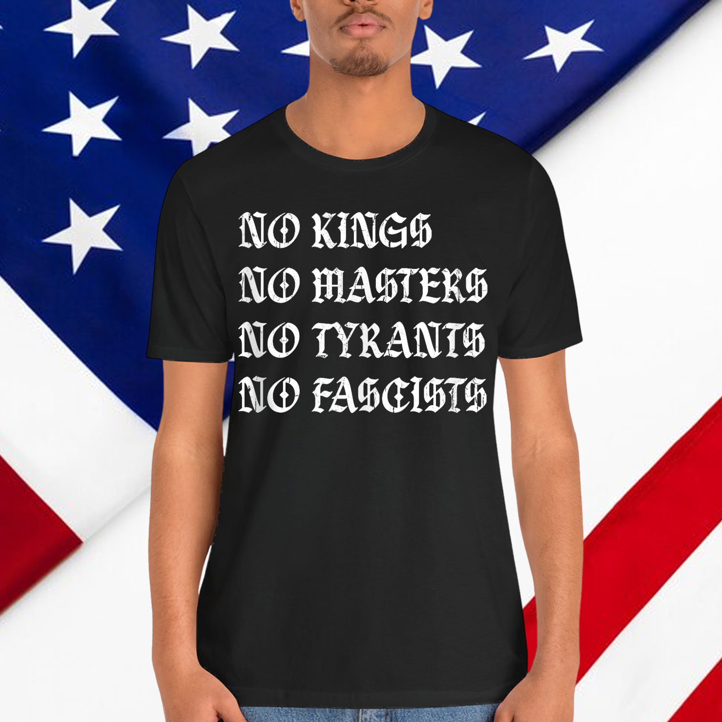 No Kings No Masters No Tyrants No Fascists Social Justice T-Shirt