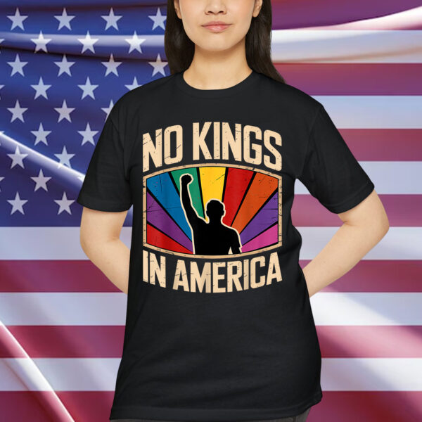 No Kings Nope Vintage Pride Month T-Shirt