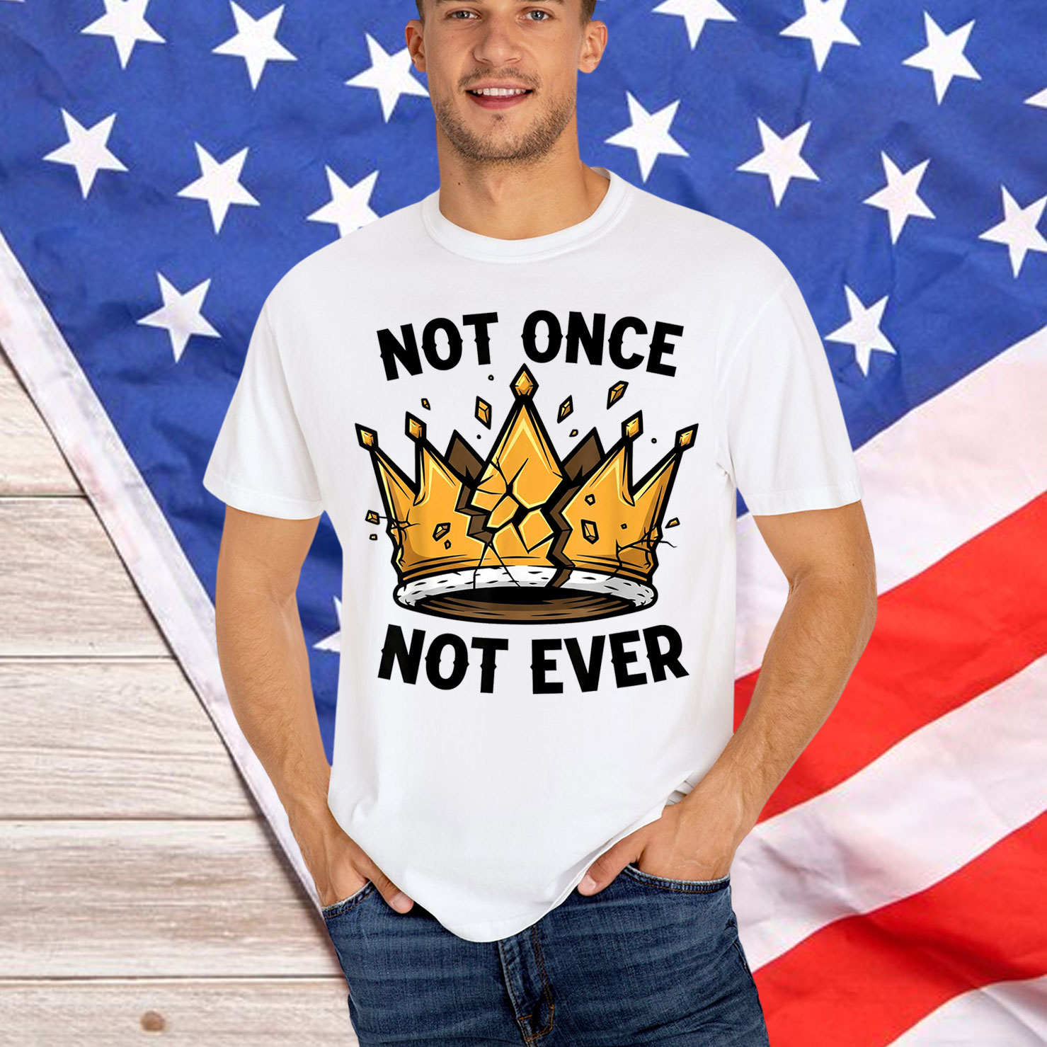 No Kings Not Once Not Ever Shirt