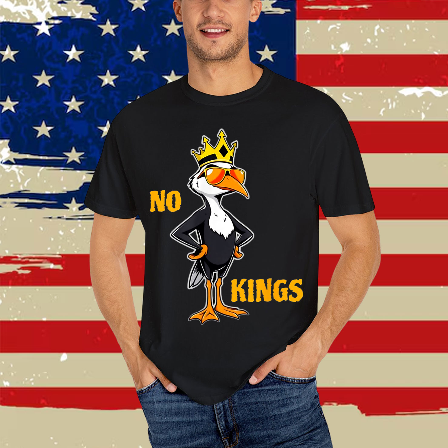 No Kings Political Punk Style Gift for Free Thinkers Shirt