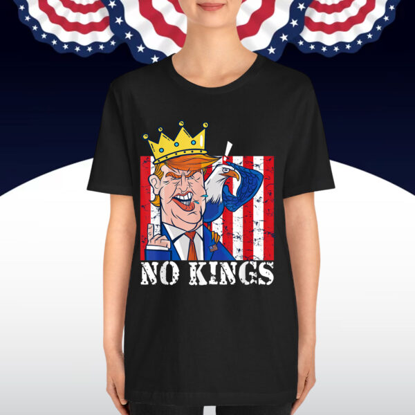 No Kings Presidents Are Not Kings Funny Political Statement Shirt