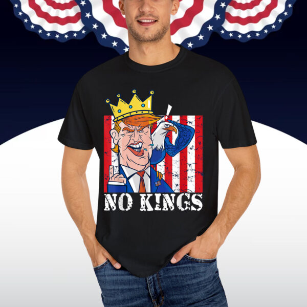 No Kings Presidents Are Not Kings Funny Political Statement Shirt