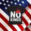 No Kings Protest Democracy Sign Hands Off Crown Shirt