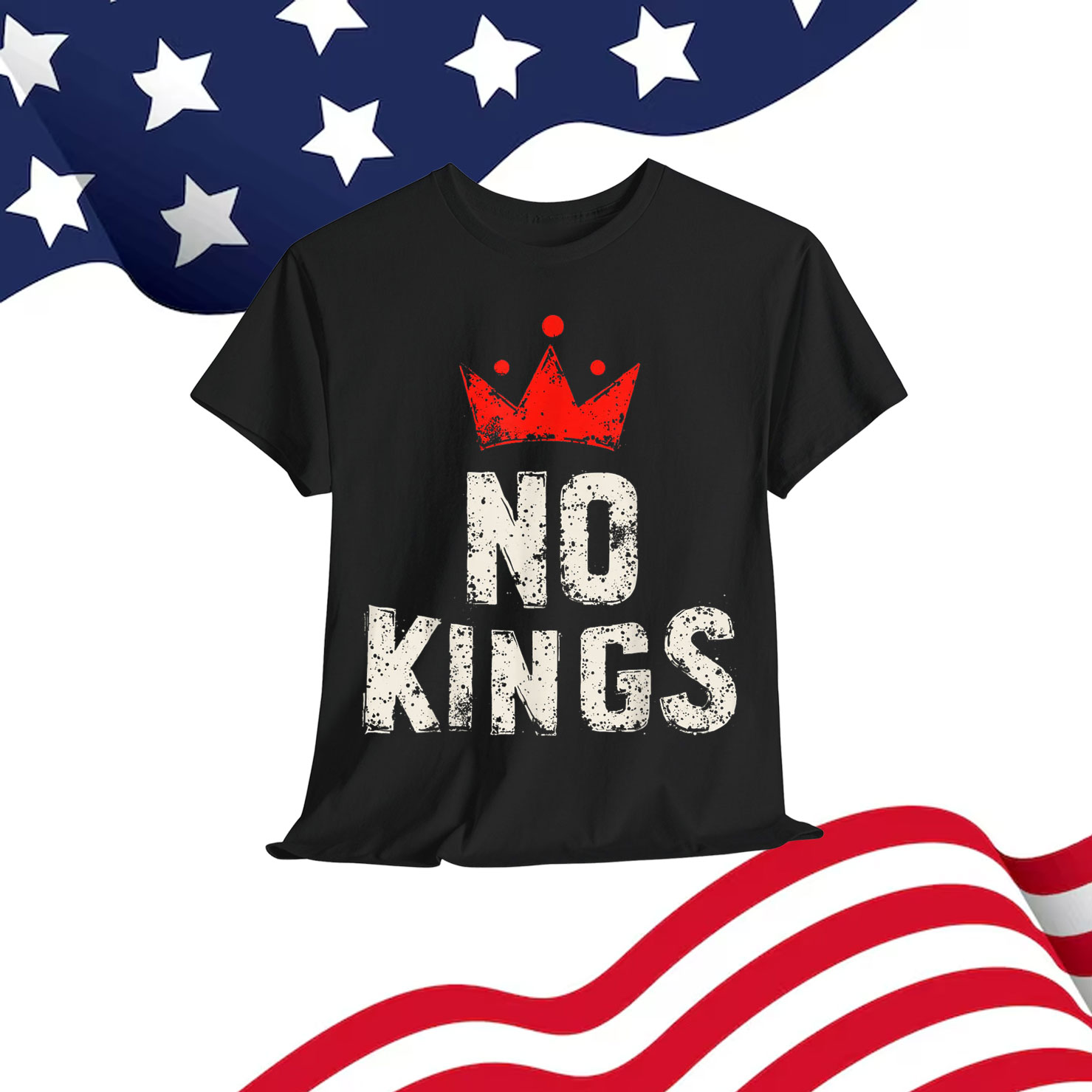 No Kings Protest Democracy Sign Shirt