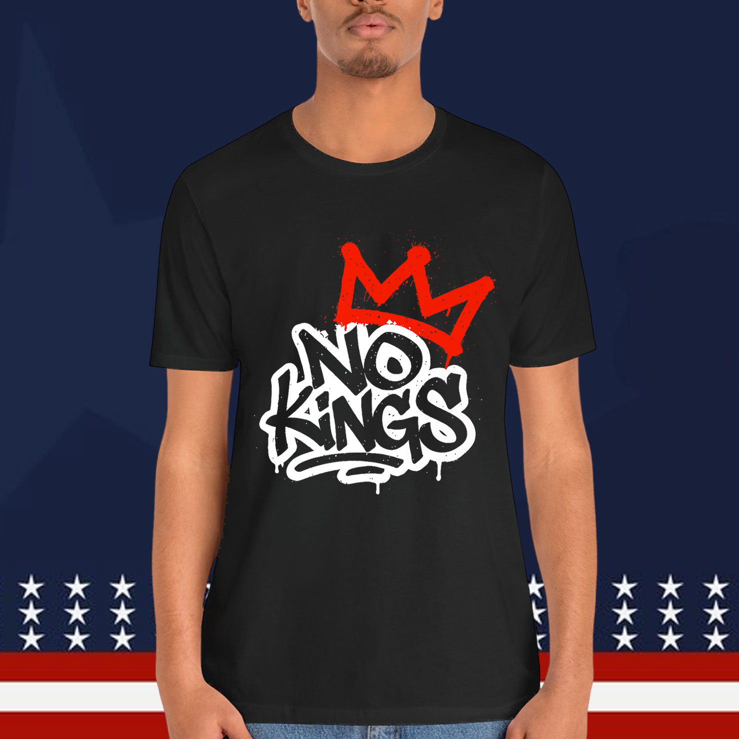 No Kings Protest Sign Premium Shirt