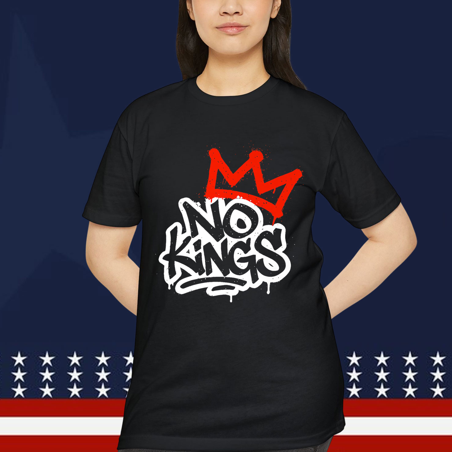 No Kings Protest Sign Premium Shirt
