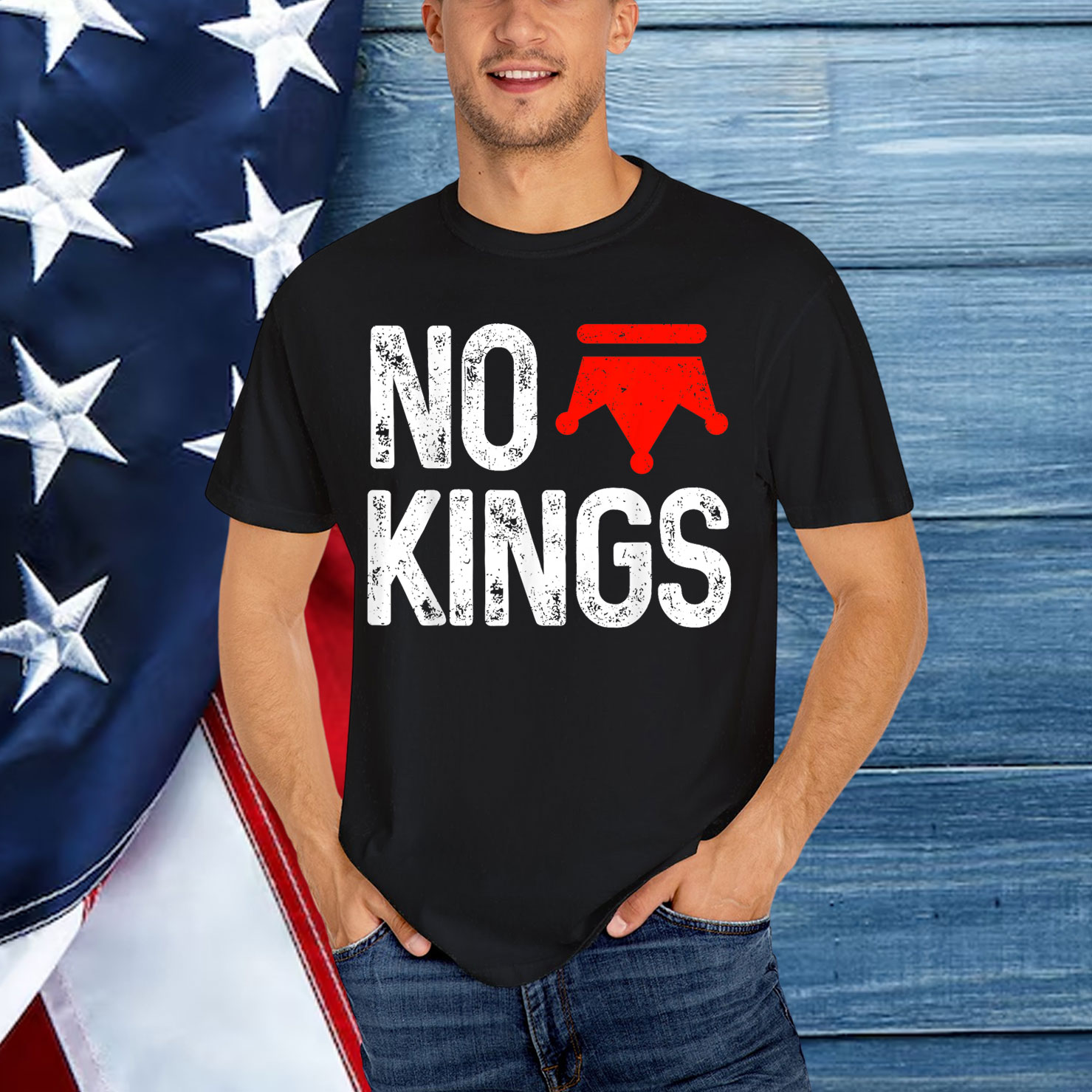 No Kings Protest Symbolic Sign Shirt