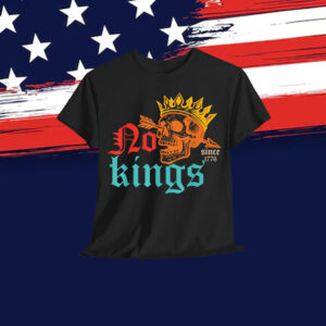 No Kings Since 1776 Skeleton King Vintage Design T-Shirt