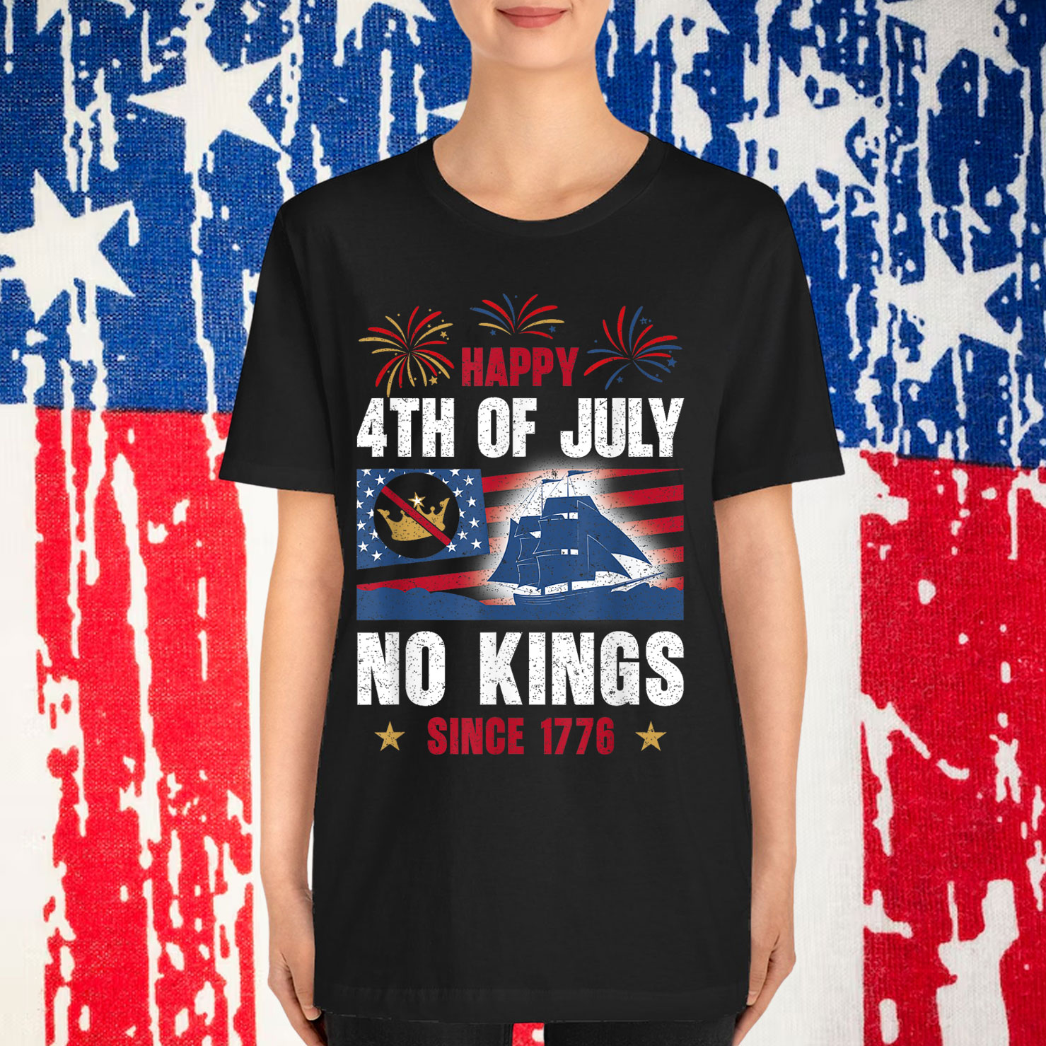 No Kings Since 1776 Patriotic 4th Of July Independence Shirt