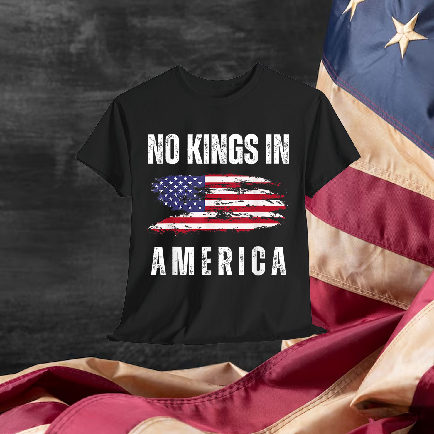 No Kings Vintage Patriotic Freedom Liberty Shirt