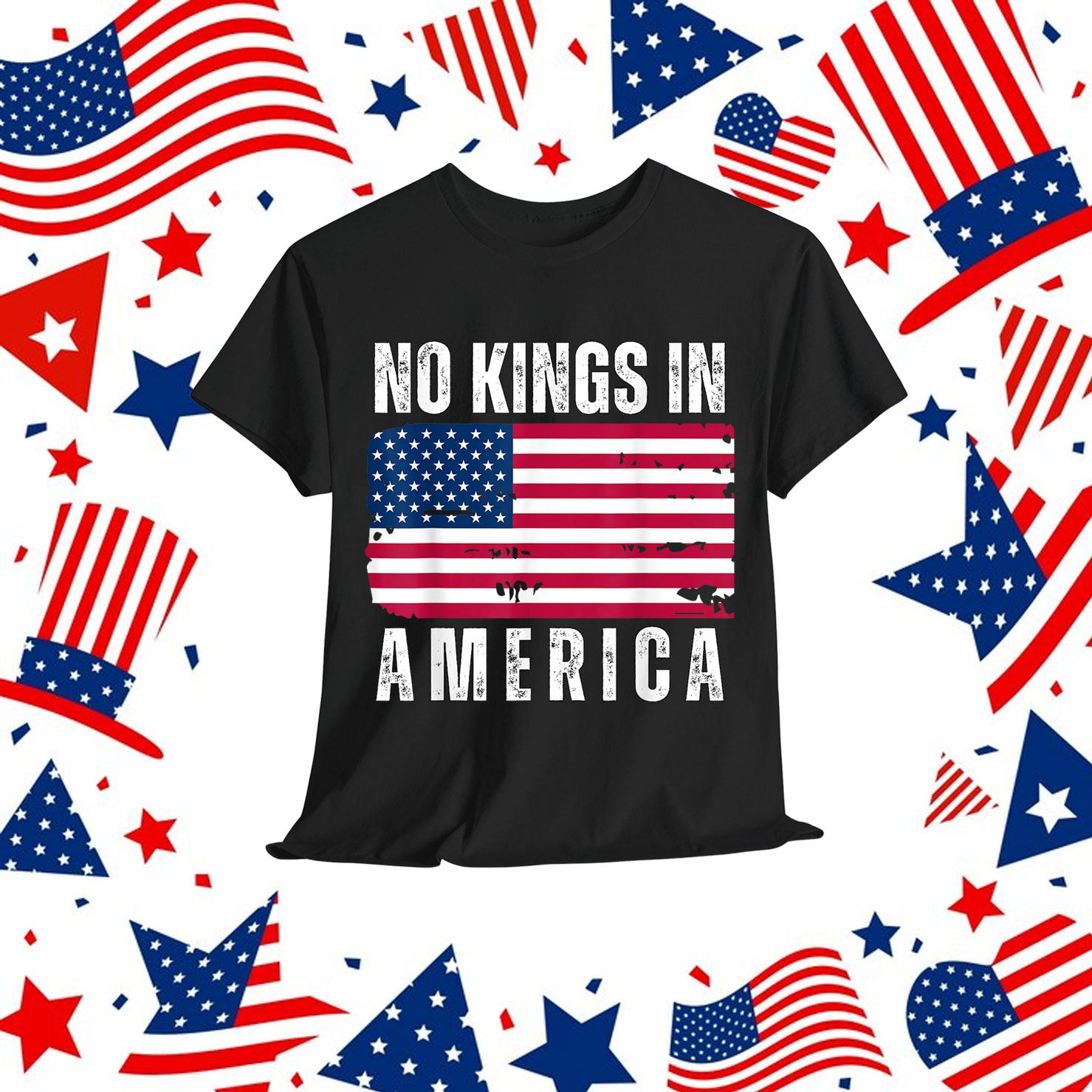 No Kings Vintage Patriotic Freedom Liberty Usa Liberty Shirt