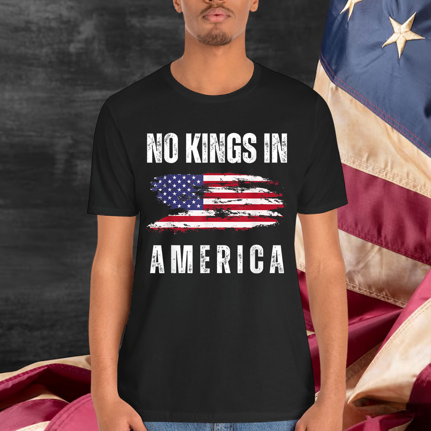 No Kings Vintage Patriotic Freedom Liberty Shirt
